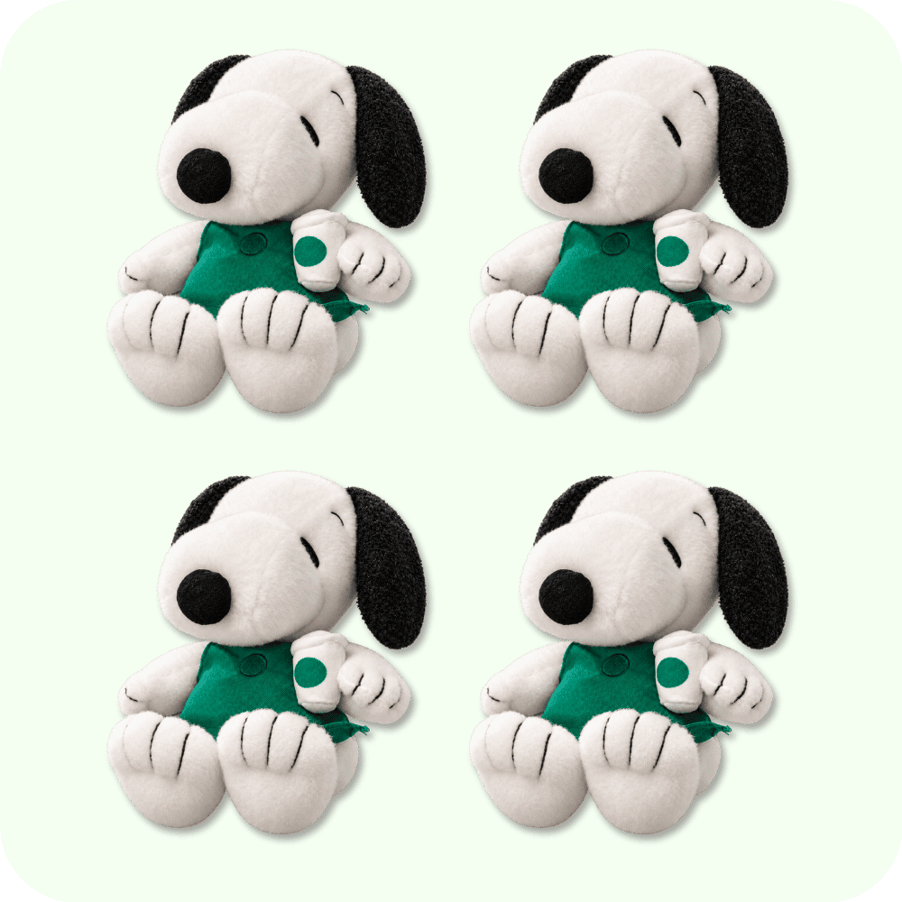 Starbucks Snoopy Plush 4PCS Starbucks Snoopy Plush 4PCS